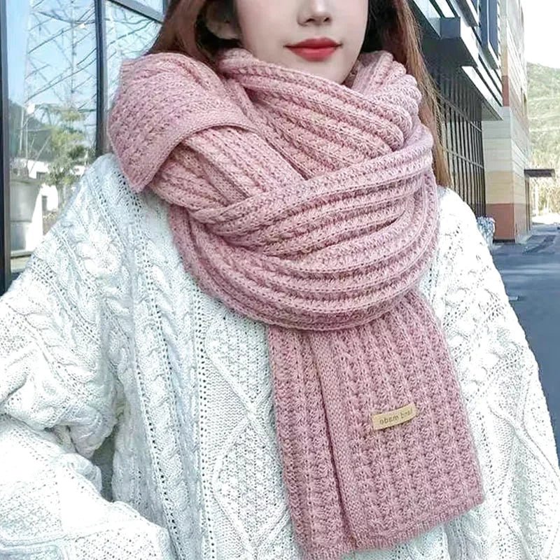 echarpe en laine femme rose 9